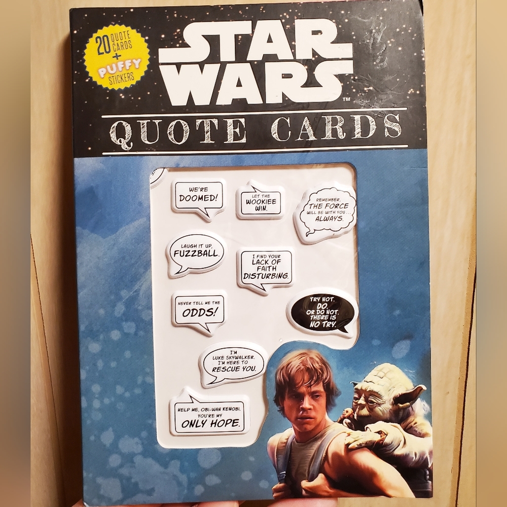 Star Wars Quote Cards and Sticker Book